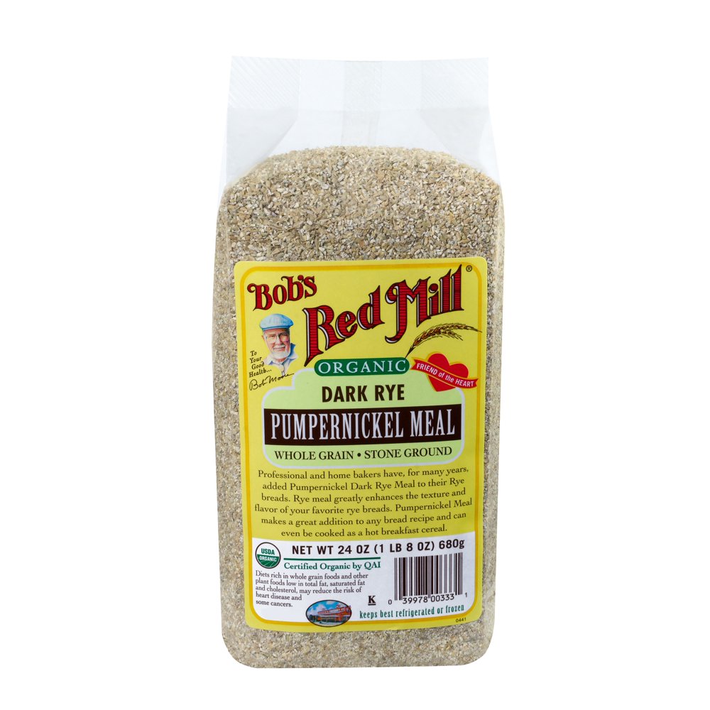 Bobs Red Mill Organic Rye Pumpernickel, 24 Oz