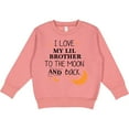 thumbnail image 2 of Inktastic I Love My Lil Brother to the Moon and Back Toddler Sweatshirt, 2 of 4