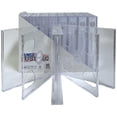 thumbnail image 1 of USDISC CD Jewel Cases Chubby 24mm, Sextuple 6 Disc, Clear, Pack of 50, 1 of 4