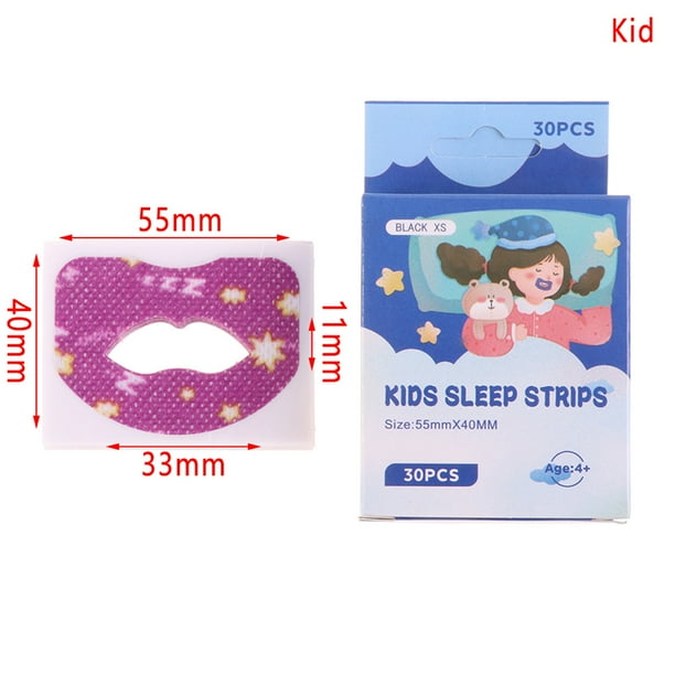 (Kid) 30PCS Mouth Correction Stickers Antisnoring Breathing Orthosis
