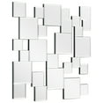 thumbnail image 3 of Empire Art Direct Elegant Mirror Cluster Wall Mirror With Beveled Squares - 32 x 32 inches, 3 of 10