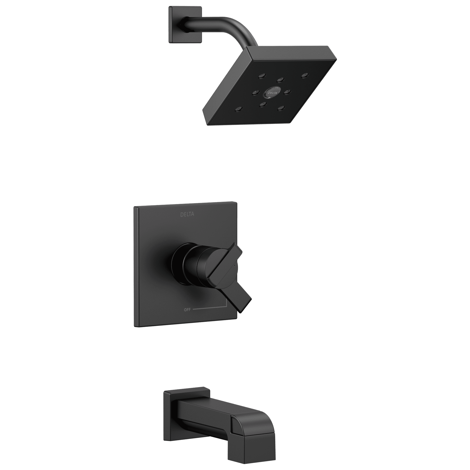 Delta Ara Monitor 17 Series Tub & Shower Trim, Matte Black