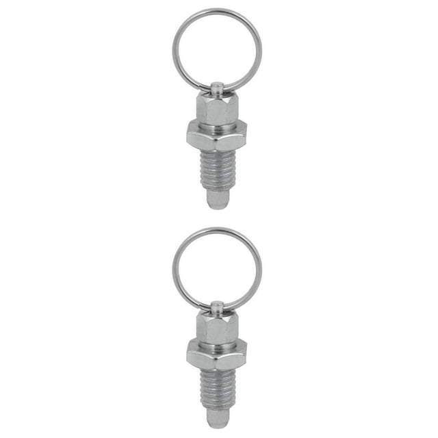Émbolo de Pasador de Bloqueo con Resorte Acero Inoxidable M10 / M12 Sunnimix Émbolo de índice de tracción de anillo