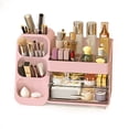 thumbnail image 2 of Wdmiya Makeup Organizer For Vanity, Large Capacity Skincare Organizer Countertop With 2 Drawers, Cosmetic Display Cases Makeup Storage For Bedroom, Bathroom, Ideal Gifts For Women, Pink, 2 of 7