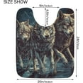 thumbnail image 3 of Dreamtimes Bathroom Rug Mats Three Wolves Walking Print, Bath Mats for Bathroom Non-Slip Super Soft Absorbent Microfiber Bath Rugs, Bathroom Rugs for Bathroom Floor, Tub and Shower, 24"x16", 3 of 4