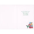 thumbnail image 2 of Pictura Woman Holding Stack of Presents with Skinny Black Dog In Sweater Christmas Card for Daughter, 2 of 2