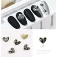 thumbnail image 1 of Xihbxyly Decoraciones para Uñas, Diamantes de Imitación Brillantes de Base Plana, Diseño de Corazón En 4 Colores, Fácil Aplicación para Uñas Artificiales Naturales, Fundas y Bolsas para Teléfono con, 1 of 3