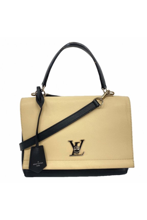 Pre-Owned Louis Vuitton Lockme 2 Cartable Handbag M50252 Vanille Noir 2-way bag for women