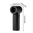 thumbnail image 2 of Fan Handheld Portable Handheld Turbo Fan Mini Handheld Fan Portable Fan for Travel Small Fan Handheld Fan Mini Handheld Turbo High Speed Small Fan USB Charged Iced Hanging Fan Portable Bladeless Fan, 2 of 5