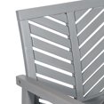 thumbnail image 2 of Fauteuil à bascule d’extérieur à chevrons - Gris cérusé, 2 of 8