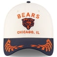 thumbnail image 2 of Men's New Era  Cream/Navy Chicago Bears 2025 NFL Draft 39THIRTY Flex Hat, 2 of 5