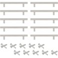 thumbnail image 1 of 10 tiradores de acero inoxidable para muebles de cocina, tiradores en T de 96 mm de ancho para cajones, armarios, dormitorios, puertas de cocina (15-plata), 1 of 4