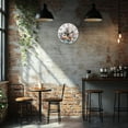 thumbnail image 6 of 1pc Printed Wall Clock for Home Living Room Bedroom Decoration Flat Round Afternoon Tea 300mm, 6 of 9