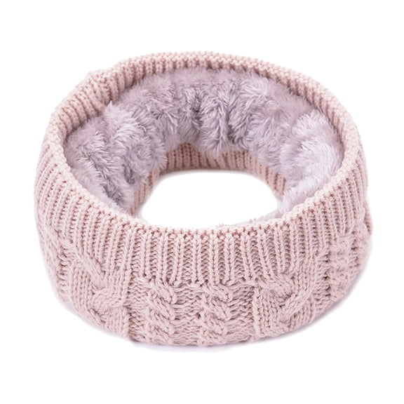 Pink Scarf for Women Men Solid Winter Warm Collar Knitted Shawl Soft Neck Scarf on Sale Clearance