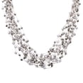 thumbnail image 2 of Silver Beauty Freshwater Dyed Pearls Multistrand Necklace, 2 of 3