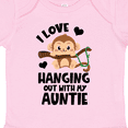 thumbnail image 4 of Inktastic Monkey I Love Hanging out with My Auntie Boys or Girls Baby Bodysuit, 4 of 5