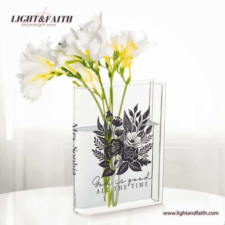 Steel Mill & Co Original Book-Shaped Decorative Vase, Ceramic Vases For