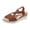 Brown, variant on Women's Lightweight Fish Mouth Sandals Simple Slope Heel Design Breathable Open Toe Casual Shoes with Cushioned Footbed for Summer Daily Wear