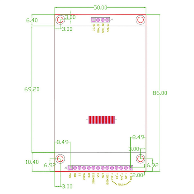 2pcs 2.8 Inch 240X320 SPI TFT LCD Display Module SPI Serial Port 51 Drive ILI9341V LCD Serial Port Module STM32