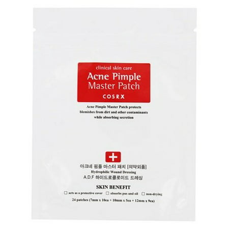 Facial Acne and Pimple Removing Master Patch - 24 Patch(es) by COSRX (pack of (Best Face Wash To Remove Pimples And Dark Spots)