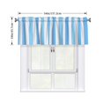 thumbnail image 2 of Drapery Wear Rod Short Curtain 54x18in Filter With Light Feature For Easy Installation Rod Free For Bedroom Kitchen Bathroom\r\n Light Blue Stripe_2, 2 of 7
