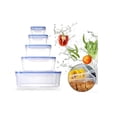 thumbnail image 1 of Recipiente para alimentos Tupper con cierre hermético, 5 unidades cuadradas, 500 ml, 1 of 1