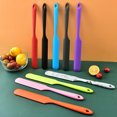 thumbnail image 3 of Walbest Long Handle Silicone Slim Spatula, Jar Spatula Non-Stick Silicone Scraper Heat Resistant Spatula Scraper for Jars, Smoothies, Blenders Cooking Baking Stirring Mixing Tool, 13.11", 3 of 7