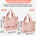 thumbnail image 3 of sac De Voyage 35l Weekend Sac Bandoulire, Sac De Sport Spar Sec Et Humide Sac De Course Impermable Pour Femme Homme Sport Gym Weekender Sac Fourr, 3 of 5