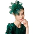 thumbnail image 4 of Visland Fascinators Hat Flower Mesh Ribbons Feathers on a Headband and a Clip Tea Party Headwear for Girls and Women, 4 of 6