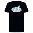 thumbnail image 1 of Bunny, Turtle & Fish Taking Bath T-Shirt Men -Image by Shutterstock, Male XX-Large, 1 of 2