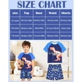 thumbnail image 6 of Fiodrimy Boys Pajamas Toddler Boys Summer Pajamas Dinosaur 2 Piece Short Sleeves Boy Pjs Kids Sleepwear Size 3-8 Years, 6 of 7