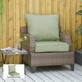 thumbnail image 2 of Outdoor Patio Chair Cushions Deep Seat Replacement Patio Cushions Set Green, 2 of 10