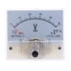 thumbnail image 2 of 14 tipos de voltímetro de panel analógico 85C DC, piezas de repuesto para amperímetro rectangular 0-50 V, 2 of 6
