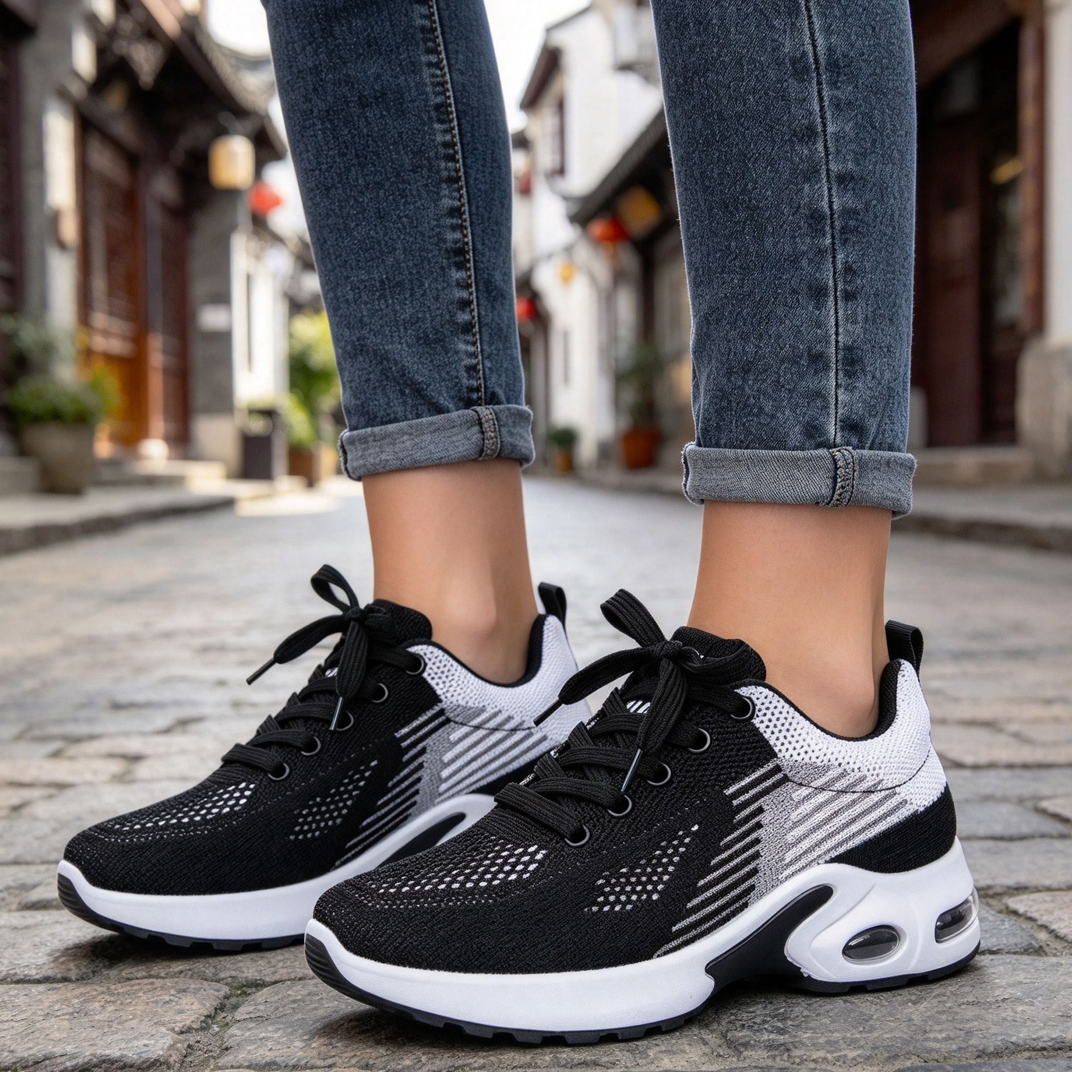BERANMEY Comfort Sneaker for Women Casual Womens Walking Shoes Lightweight Breathable Mesh Air Cushion Sneakers
