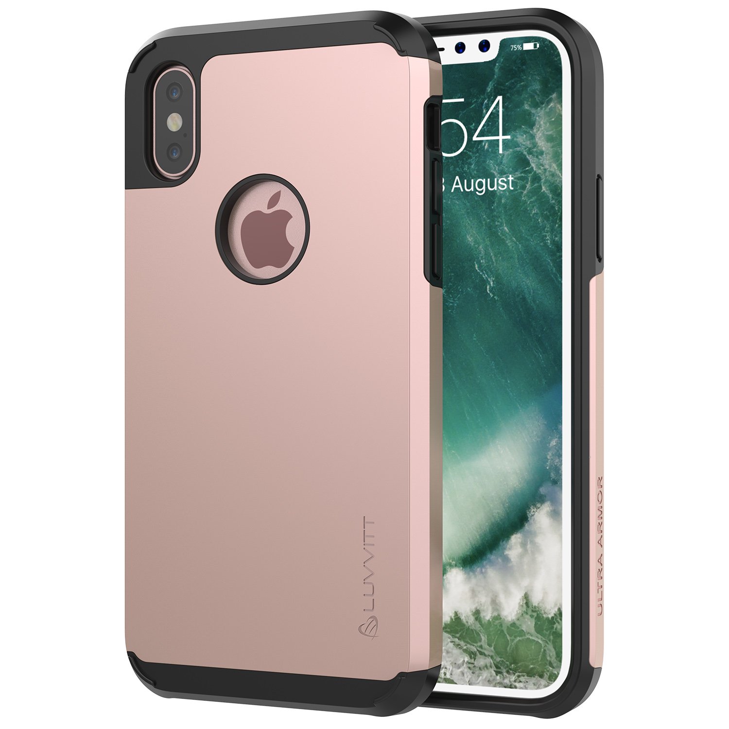 Luvvitt Ultra Armor Dual Layer Case for iPhone X / XS - Rose Gold