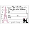Paris Party Invitations (20 Count) With Envelopes