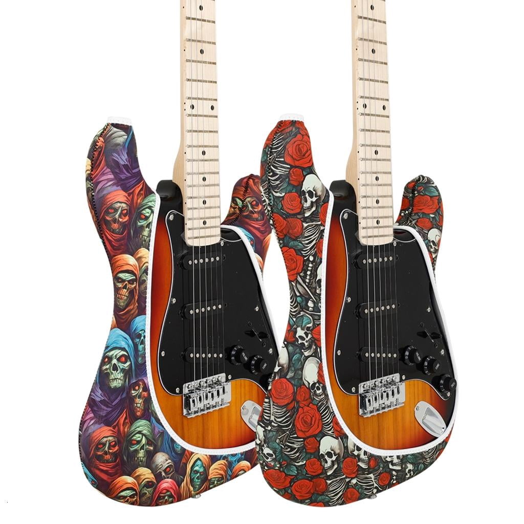 Yihuala Guitar Covers Printed Guitar Guard Guitar Sleeve Washable Guitar Protective Bag Guitar Case