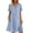 Light blue, variant on Duoif Womens Cotton Shirt Dress Summer Casual Short Sleeve Button down Shirt Dresses for Women 2026 Beach Cover up Shirts with Pockets, Blackish Green, L