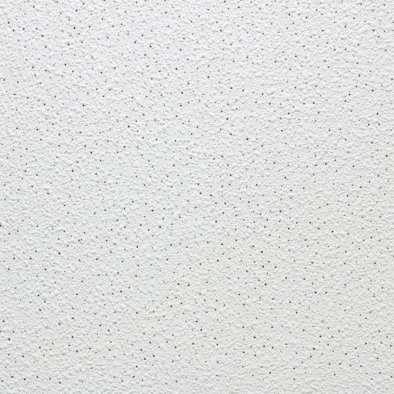 Armstrong 2x2 Sand Pebble Acoustic Mineral Fiber Ceiling Tiles for Suspended Ceiling Grids, 16-Tiles per Pack, White
