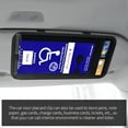 thumbnail image 3 of RIONIMA 2026 New Handicap Placard Holder Disabled Parking Permit Sign Protector Universal Easy to Install Car Visor Auto Card Clip with Pen Holder for Car,Suv,Van,Truck, 3 of 4