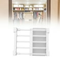 thumbnail image 1 of Étagère Séparatrice d'Armoire DIY, Étagère à Tension pour Garde-Robe Étagère à Tension pour Garde-Robe Étagère de Rangement Séparatrice d'Armoire Extensible pour Clous pour Garde-Robe Armoire 9.1-11.8 Po, 1 of 7