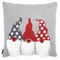 thumbnail image 2 of SAFAVIEH Trio Elves Pillow, 18" x 18", Grey/Red, 2 of 5