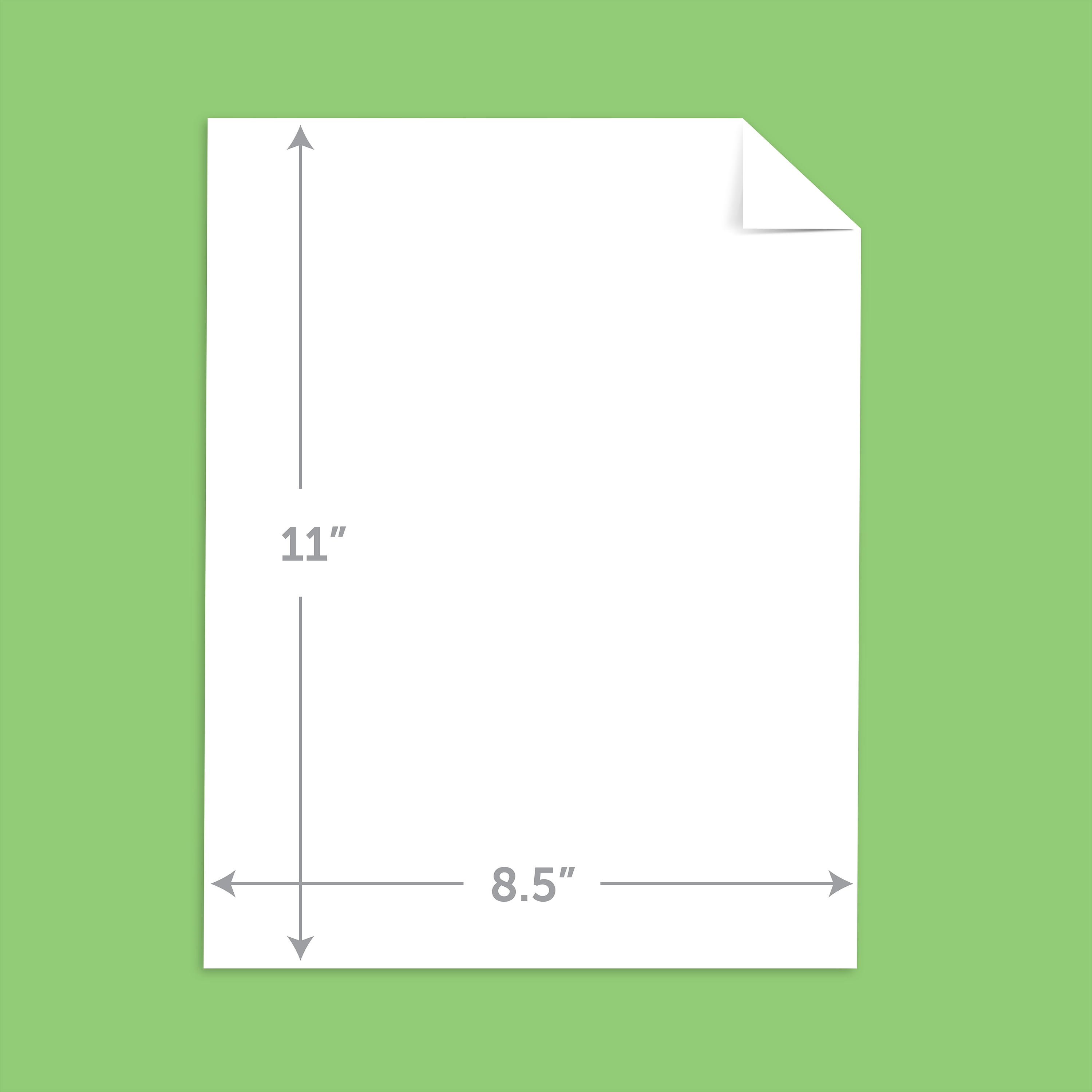 Astrodesigns White Cardstock, 8.5" x 11", 65 lb./176 Gsm, 97 Brightness, 175 Sheets