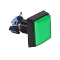 thumbnail image 4 of Botón de empuje para juegos 50x50 cuadrado 12V interruptor de botón iluminado LED con microswitch para arcade video verde 1 pieza, 4 of 5