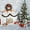 A, variant on Matoen 2M Christmas Tree Pull Flower Ribbon Pendant, Wool Strips Hanging Ornaments for Window Decoration, Plastic Holiday Vines with Bows