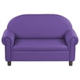 thumbnail image 5 of Factory Direct Partners Little Lux Upholstered Preschool Sofa, Plush Furniture for Kids Room, Classroom, Daycare - Purple, 5 of 8