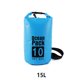 thumbnail image 2 of Soidarity Bolsas impermeables multifuncional para exteriores Equipo de gran capacidad Bolsa plegable para kayak Rafting Piscina Deportes de playa Deportes acuáticos Azul claro 15L Hombros Soidarity OD025898-40, 2 of 6