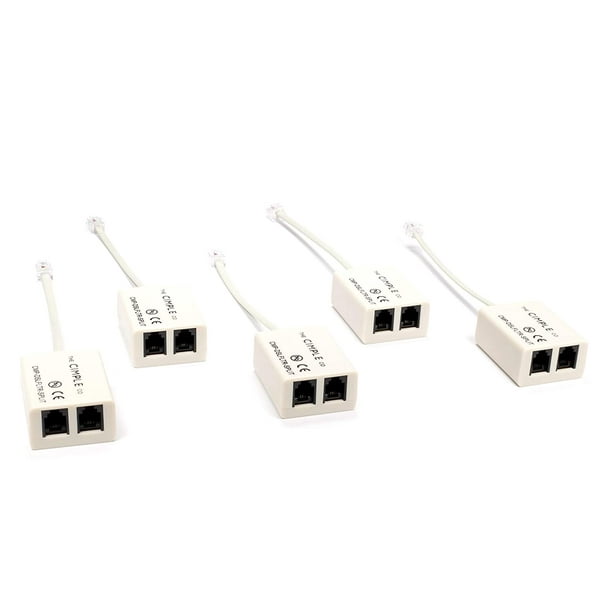 THE CIMPLE CO DSL Phone Line Filter 5 Pack Reduce Digital Noise with Splitter Walmart