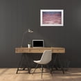 thumbnail image 3 of Souders, Paul 18x13 White Modern Wood Framed Museum Art Print Titled - Africa-Tanzania-Aerial view of vast flock of Lesser Flamingos nesting in shallow salt waters, 3 of 4