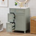 thumbnail image 2 of 24-Inch Bathroom Vanity Cabinet with Ceramic Sink, 2 Drawers, 1 Door, 2 of 10